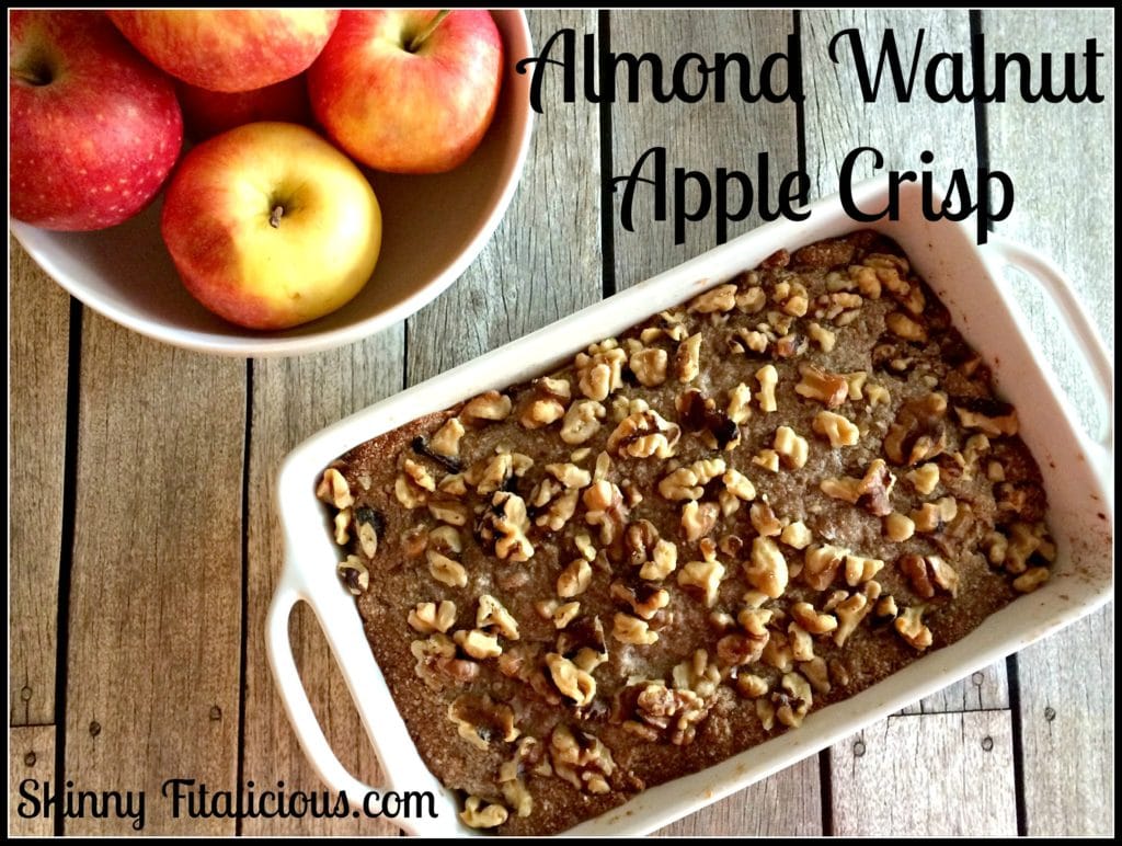 Healthy Almond Walnut Apple Crisp {Paleo, GF} Skinny Fitalicious®