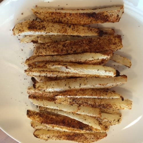 Jicama Fries {Paleo, GF, Low Calorie} Skinny Fitalicious®