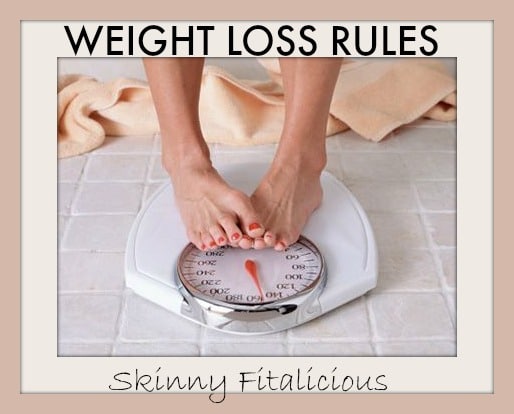 weight loss rules