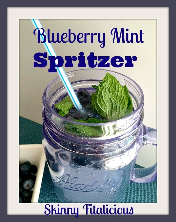 blueberry mint spritzer