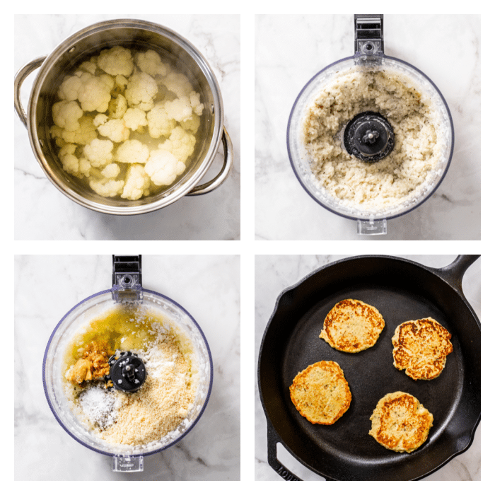 how to make pancakes with cauliflower