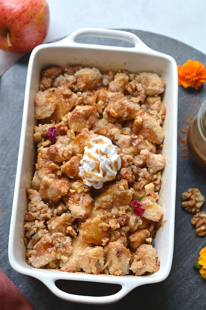 Gluten Free Apple Crisp {GF, Low Cal, Paleo} - Skinny Fitalicious®