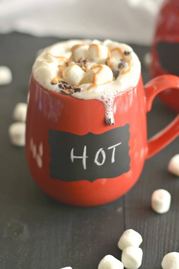 Healthy Peanut Butter Hot Chocolate {Low Cal, GF} Skinny Fitalicious®