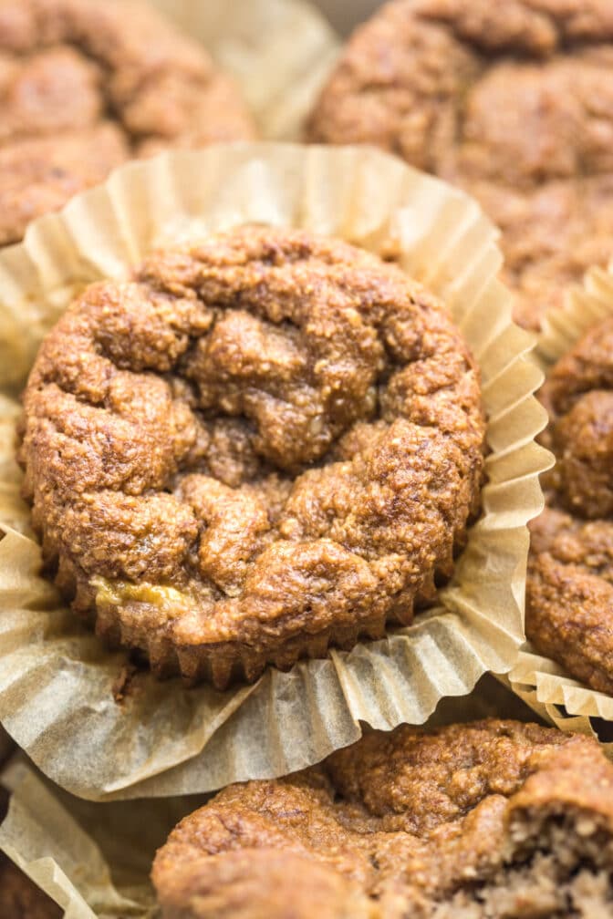 Healthy Banana Bread Muffins {GF, Low Cal} Skinny Fitalicious®