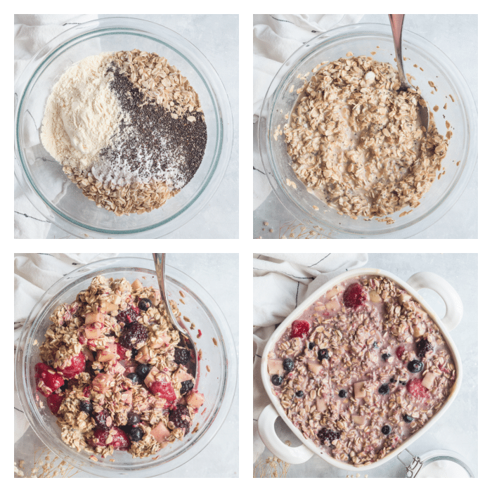 how to make baked oatmeal with protein