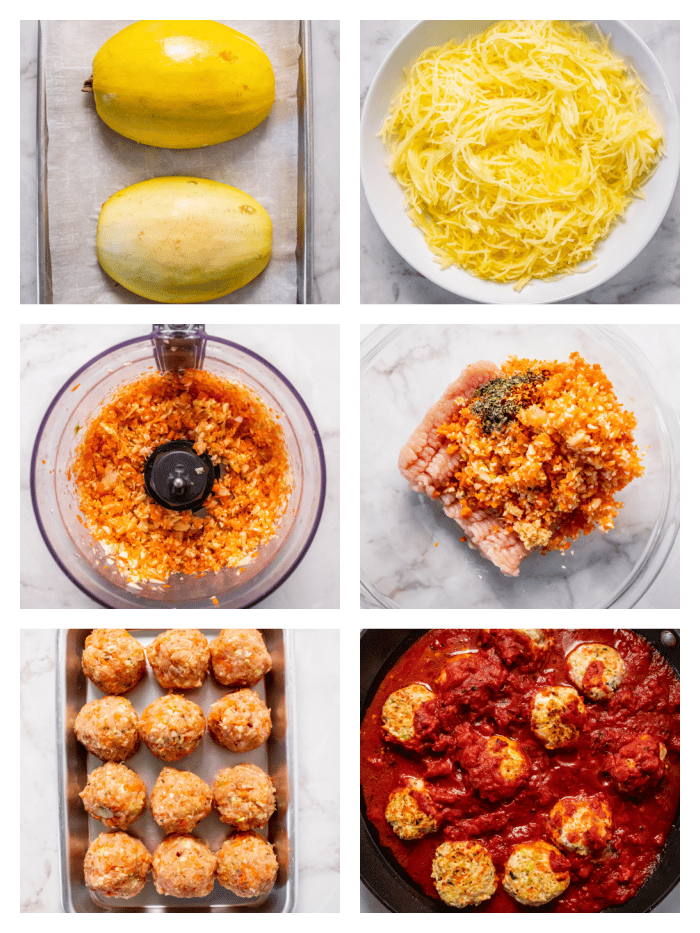how to make meatballs spaghetti squash