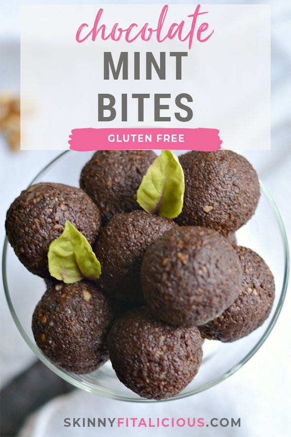 Grain Free Chocolate Walnut Truffles made with almond, walnuts, dates and chocolate these decadent mint no bake snacks melt in your mouth not in your hand! Gluten Free + Vegan + Paleo + Low Calorie