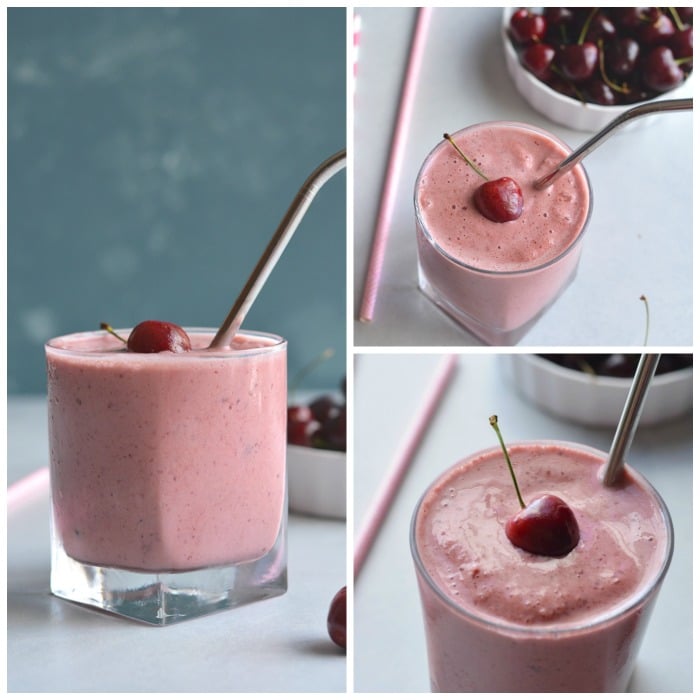 Skinny Greek Yogurt Cherry Smoothie Skinny Fitalicious