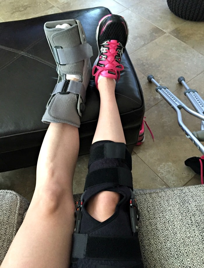 Boot Knee Brace Crutches