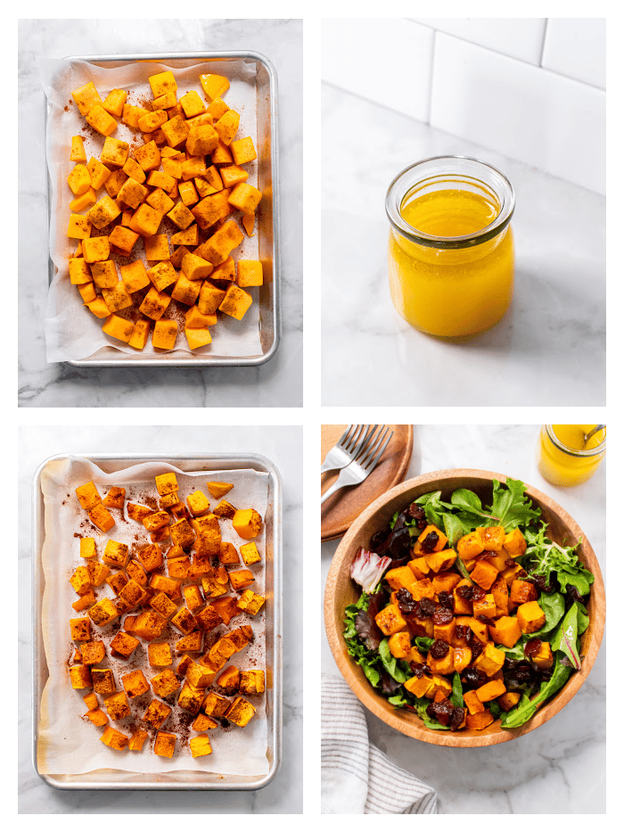 how to make a salad with butternut squash