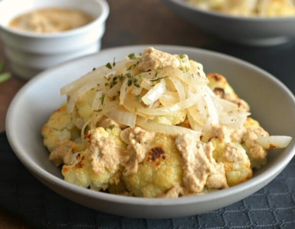 Caramelized Cauliflower With Tahini