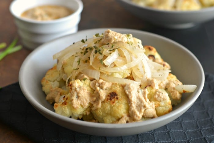 Caramelized Cauliflower With Tahini