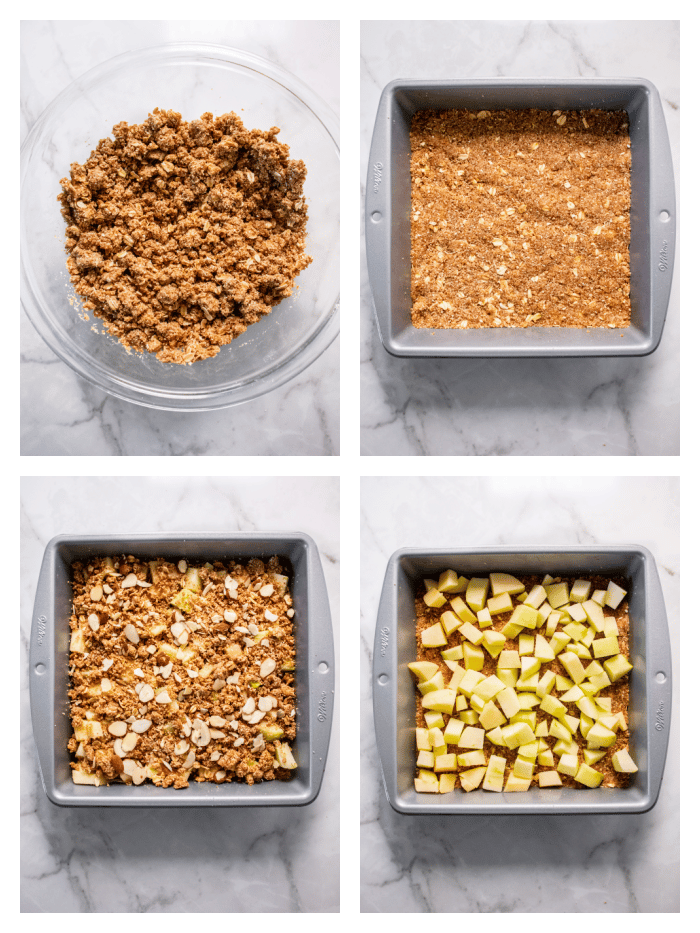 how to make healthy apple crumb bars