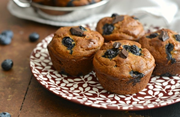 Pumpkin Blueberry Cashew Chocolate Muffins 
