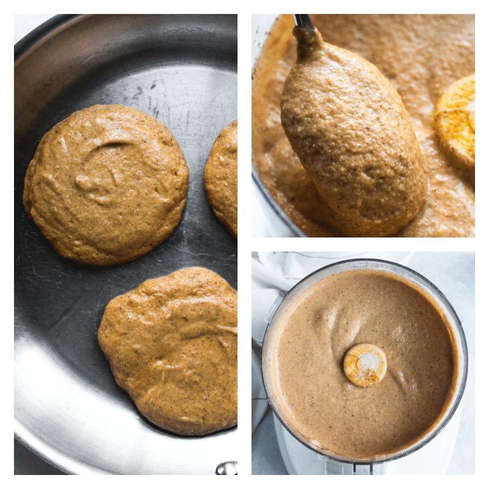 steps for making pumpkin pancakes with coconut flour