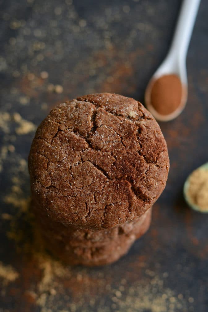 Healthy Paleo Salted Gingerbread Cookies Skinny Fitalicious
