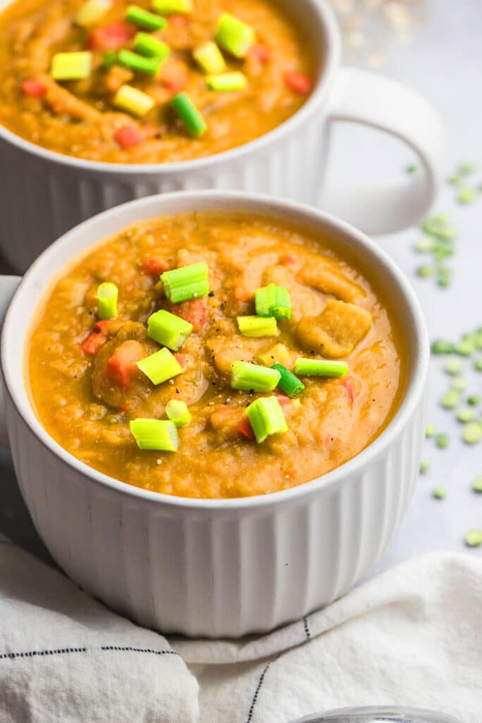 Vegan Split Pea Soup {GF, Vegan, Low Cal} Skinny Fitalicious®