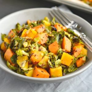 Brussels Sprouts Sweet Potato Salad