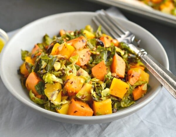 Brussels Sprouts Sweet Potato Salad