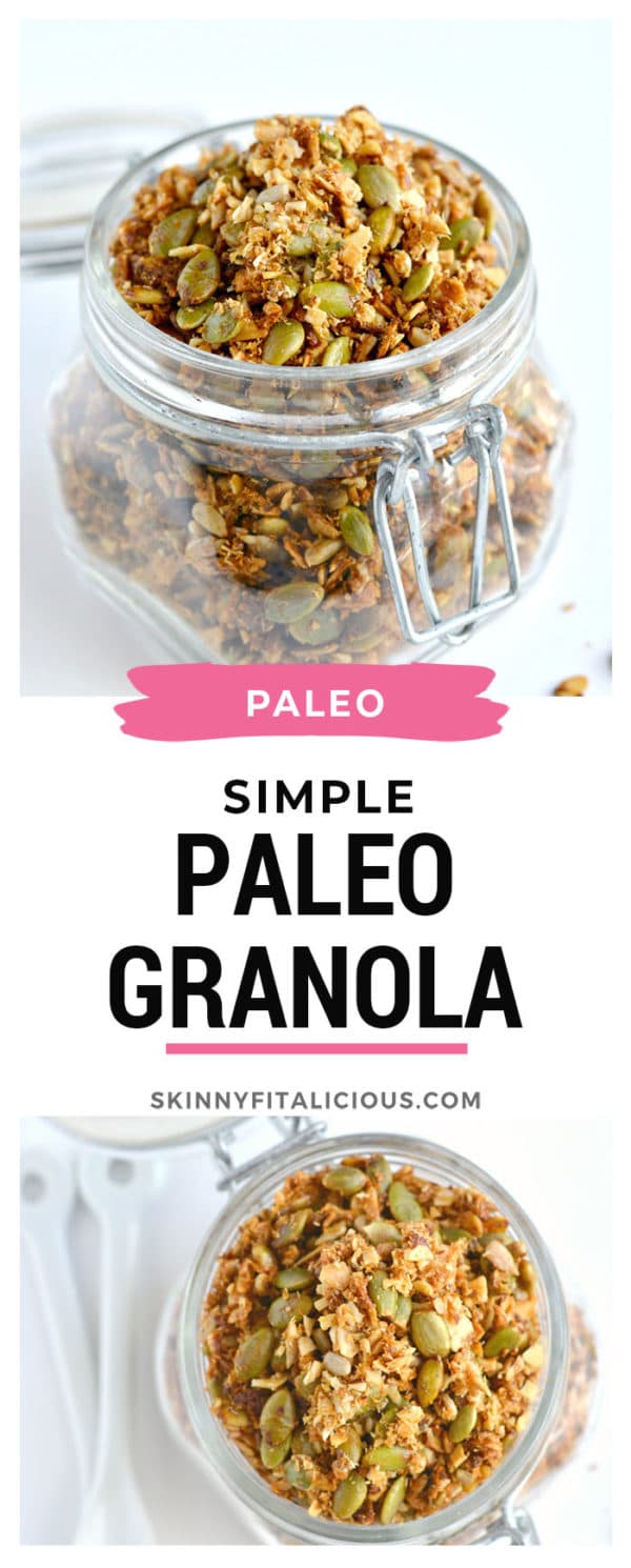 Paleo Granola {Gluten Free, Paleo} Skinny Fitalicious
