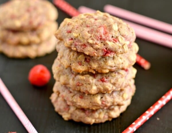 Raspberry Oatmeal Cookies