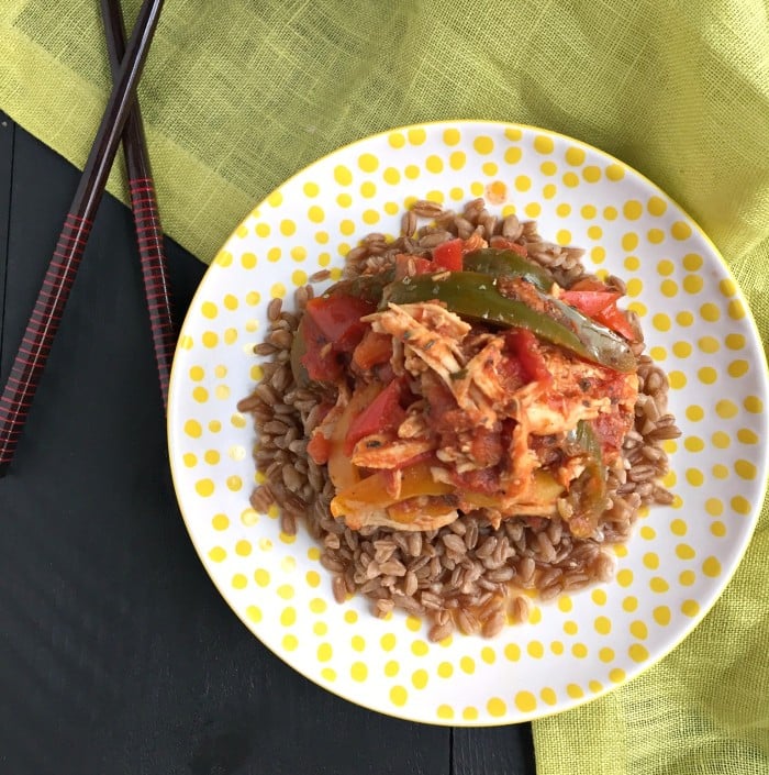 Slow Cooker Chicken & Peppers