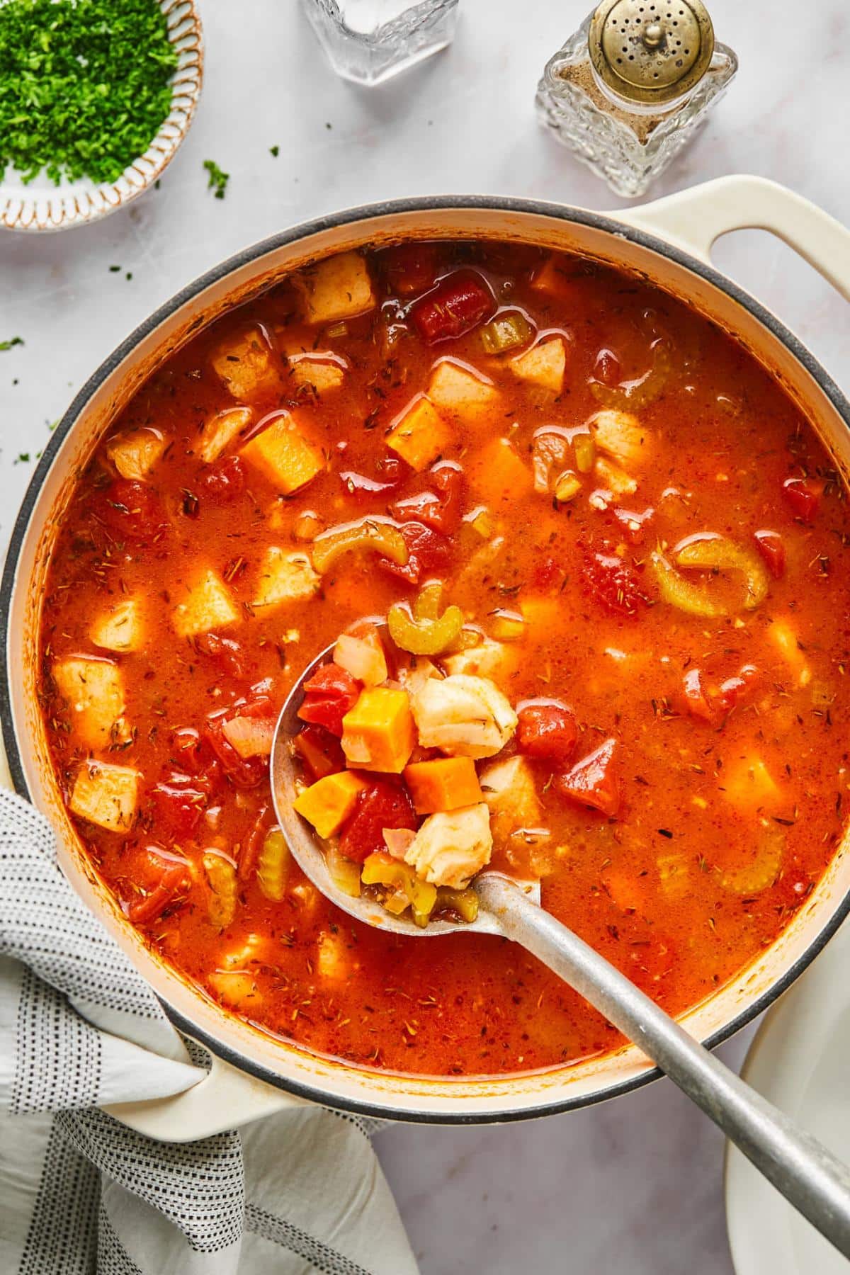 Manhattan Cod Chowder