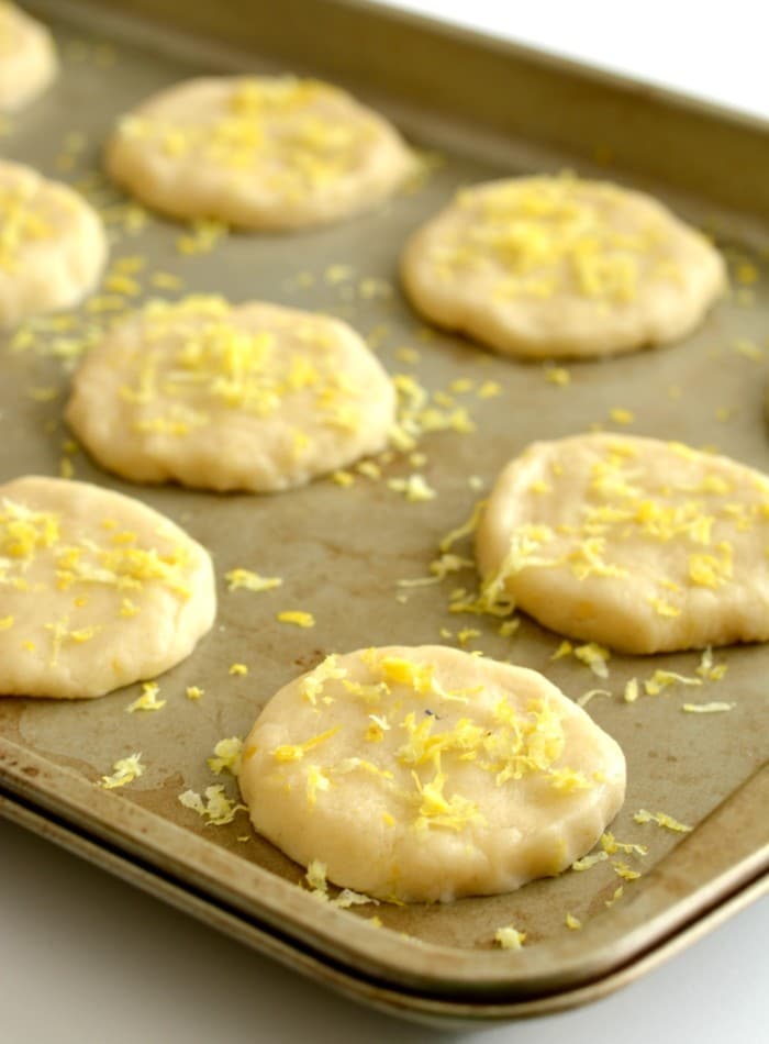 Healthy Lemon Lavender Cookies are perfect for warm weather! Packed with citrus, these Vegan & GF cookies are light, refreshing and subtly sweet.