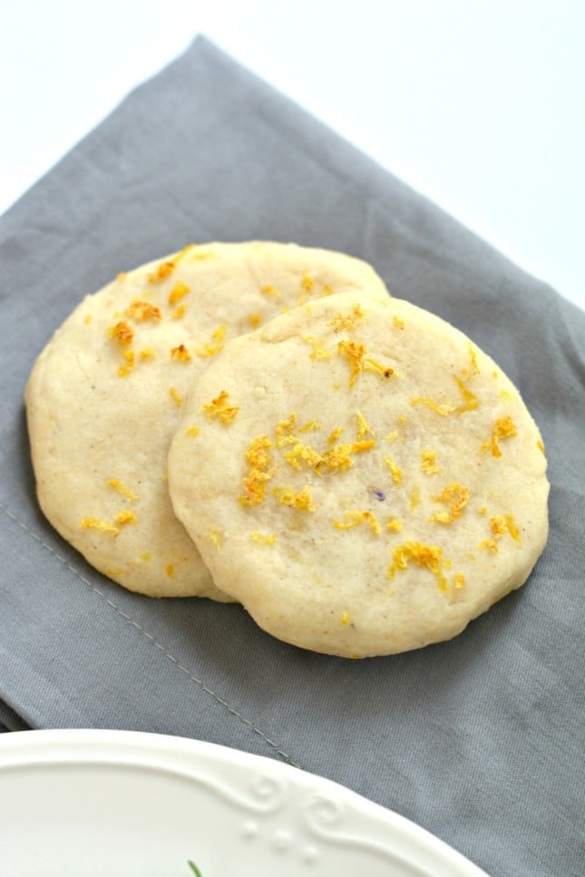 Healthy Lemon Lavender Cookies are perfect for warm weather! Packed with citrus, these Vegan & GF cookies are light, refreshing and subtly sweet.