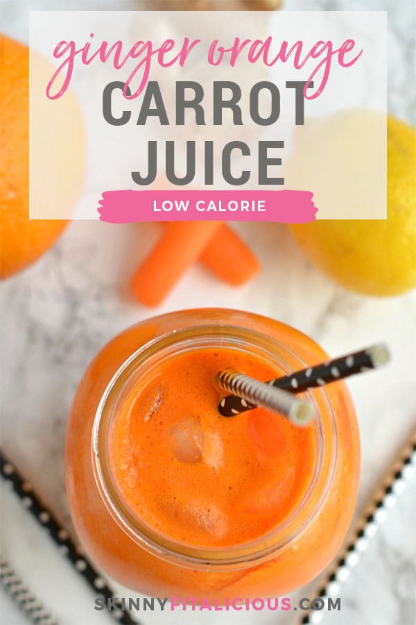 Boost your immune system with an Orange Carrot Ginger Juice packed with healthy citrus and carrots. This juice has tons of flavor, a zing of tartness and is full of nourishment. The perfect juice to spring clean your diet! No juicer? No problem! See my hack below. Gluten Free + Low Calorie + Paleo + Vegan