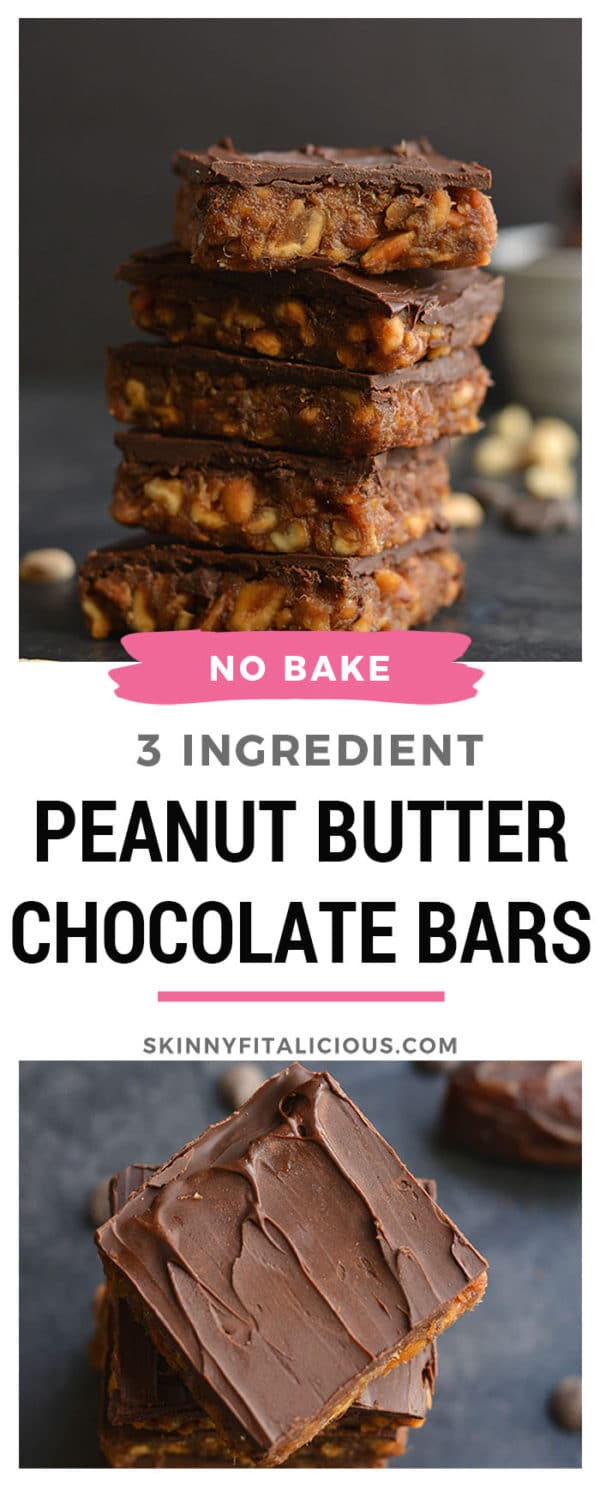 Healthy Peanut Butter Chocolate Chip Bars {Vegan} Skinny Fitalicious