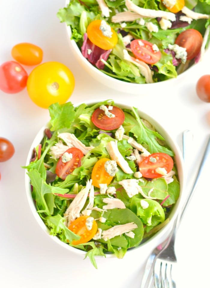 Tomato Chicken Gorgonzola Salad