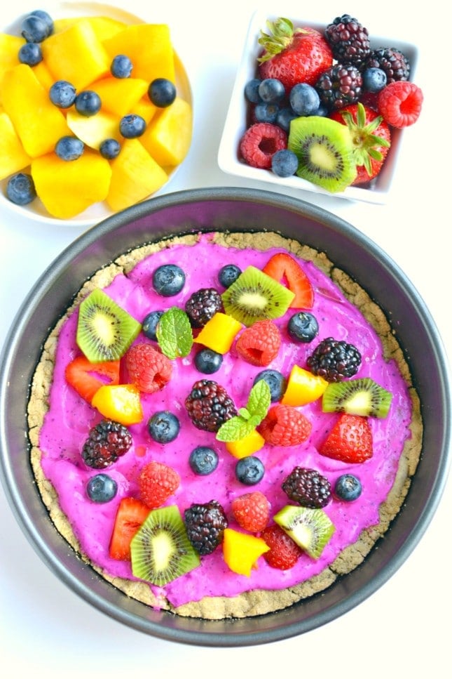 Tropical Smoothie Berry Breakfast Pizza
