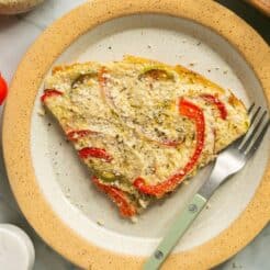 Red Pepper Zucchini Frittata