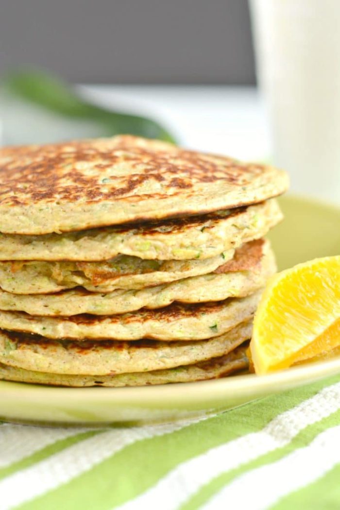 Zucchini Greek Yogurt Pancakes Skinny Fitalicious
