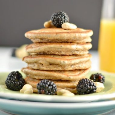 Thick, hearty Cashew Chia Pancakes bursting with creamy, nutty flavors and packed with omega-3 nutrition. This is what pancakes dreams are made of!
