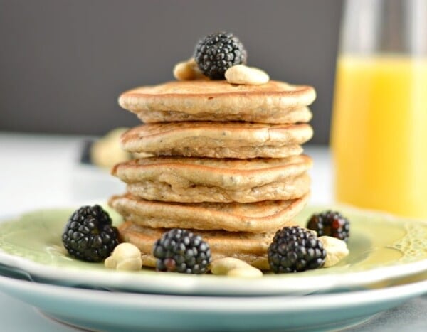 Thick, hearty Cashew Chia Pancakes bursting with creamy, nutty flavors and packed with omega-3 nutrition. This is what pancakes dreams are made of!