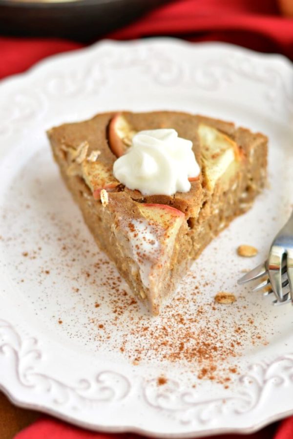Healthy Cinnamon Oat Apple Pie {GF, Low Cal} Skinny Fitalicious®