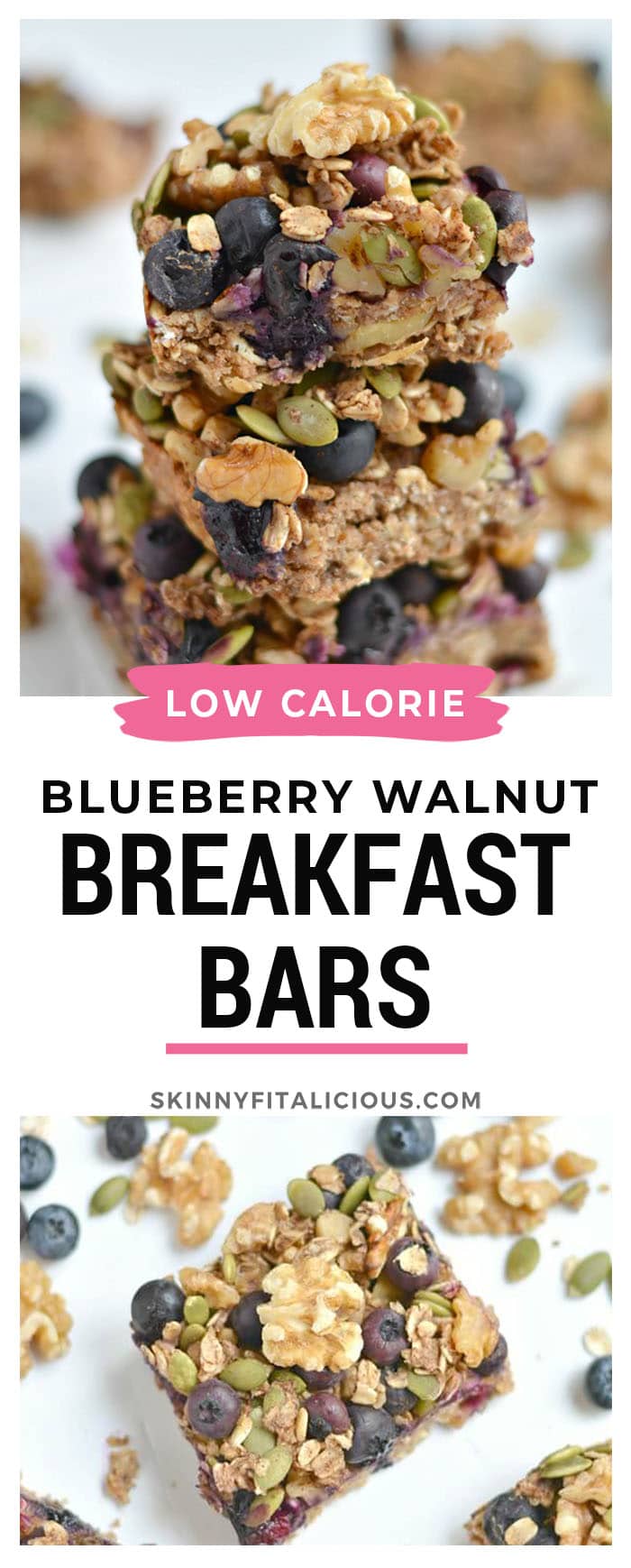 Take your granola bars up a notch with a chewy, oven-baked these Blueberry Protein Walnut Breakfast Bars packed nutrients and antioxidants! Made with a protein-walnut-oat base and topped with a blueberry, walnut and oat crumble this breakfast has everything and more!