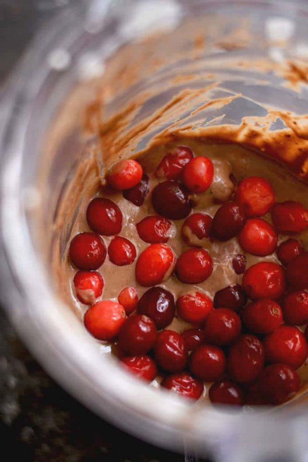 Cranberry Cocoa Pancakes {GF, Low Cal} Skinny Fitalicious