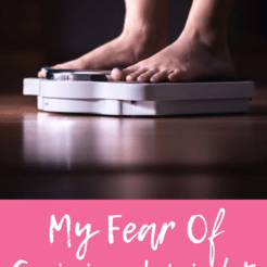 Every day my fear of gaining weight consumes me. After losing 80 pounds, I've figured out how to be live beyond the scale & stop obsessing over my weight.