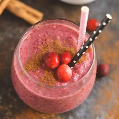 Cranberry Apple Detox Smoothie {GF, Low Cal, Vegan, Paleo} - Skinny  Fitalicious®