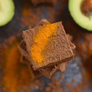 Fudge-y Chocolate Avocado Brownies naturally sweetened and loaded with antioxidants. A delicious and healthy way to satisfy a sweet tooth! Vegan + Paleo + Gluten Free