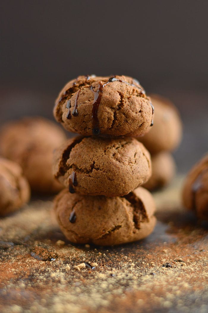 Healthy Protein Gingersnaps only 100 calories! Made low in sugar and big on taste, these doughy cookies are winter baking must haves. Gluten Free + Low Calorie