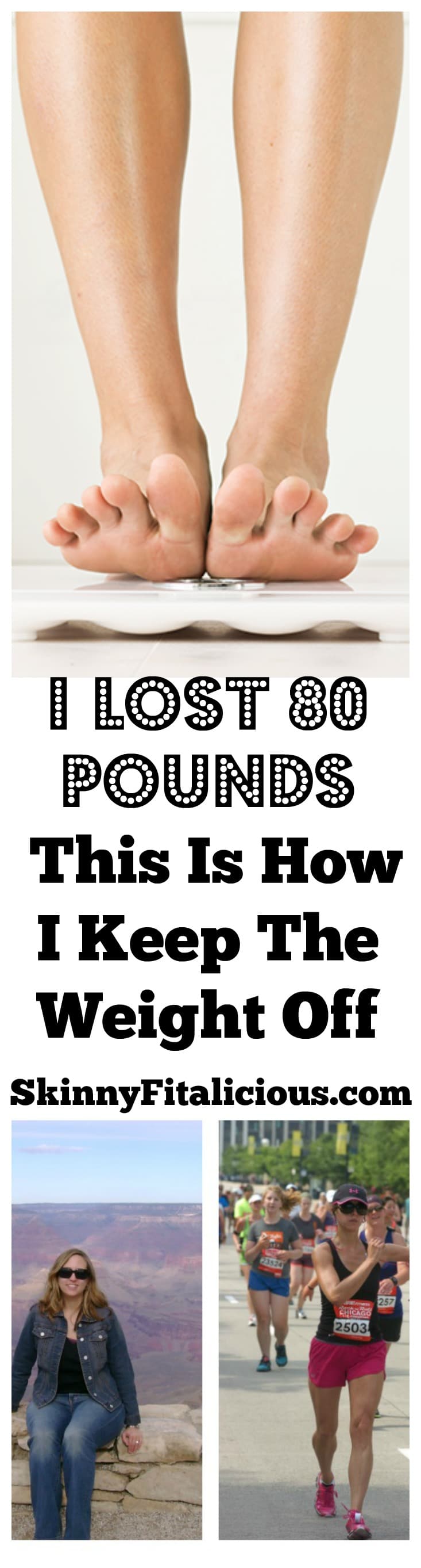 Seven years ago I lost 80 pounds. Most people who lose a lot of weight gain it back, but I have managed to keep it off. This is how I keep the weight off.