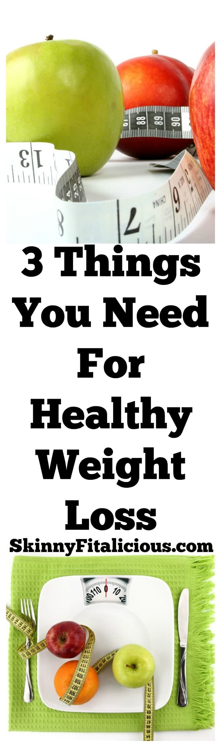 Today I'm sharing 3 Things You Need For Healthy Weight Loss. Three very important things. Before I share them, here's why they're important.