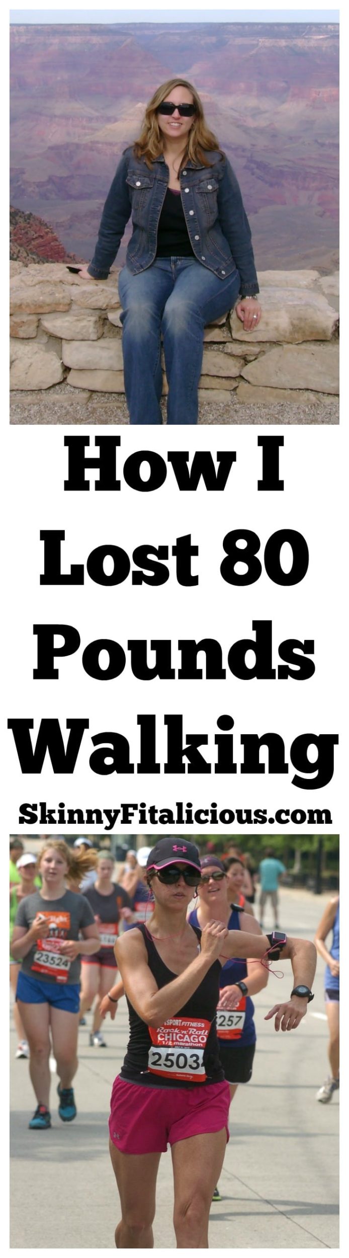 One day I started walking and that one day changed my life. Over the course of a year, I lost weight walking daily. Here's How I Lost 80 Pounds Walking.