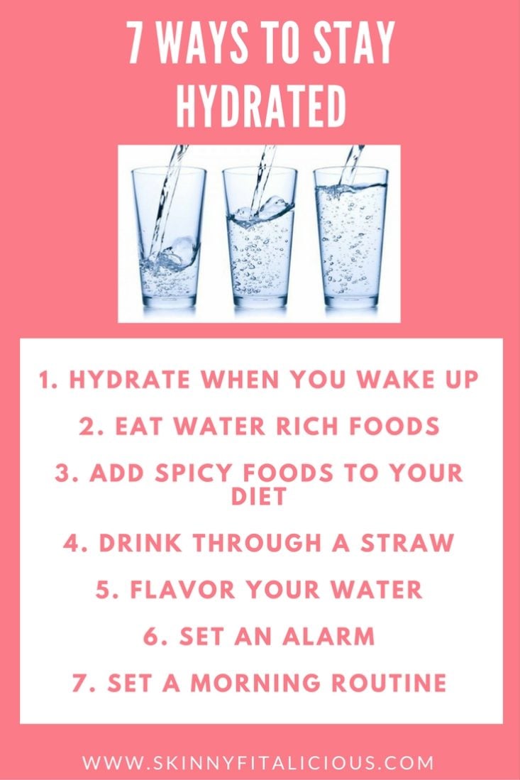 Today I'm sharing 7 Nutritionist Approved Ways To Stay Hydrated, but before we go there let's chat about the importance of hydration.