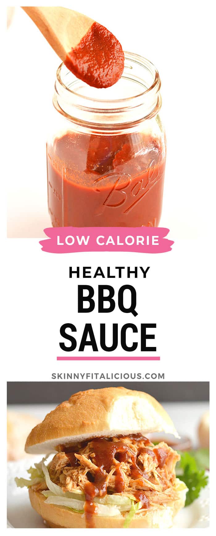 This Low Sugar BBQ Sauce is sweet, smoky, tangy and super tasty! Made low in sugar with wholesome ingredients. Incredibly easy to make too! Perfect for salads, grilling, baking, or the crockpot!