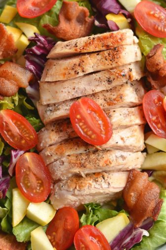 BLT Grilled Chicken Salad {GF, Low Cal Paleo} - Skinny Fitalicious®